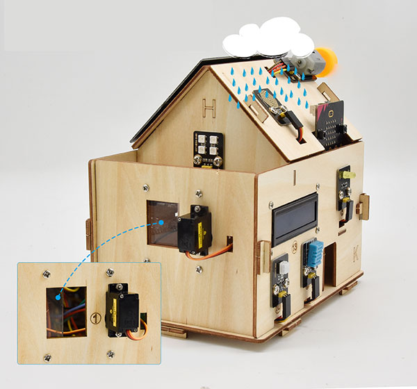 Kit Smart Home educativo con Micro:bit V2, sensori e alimentazione solare