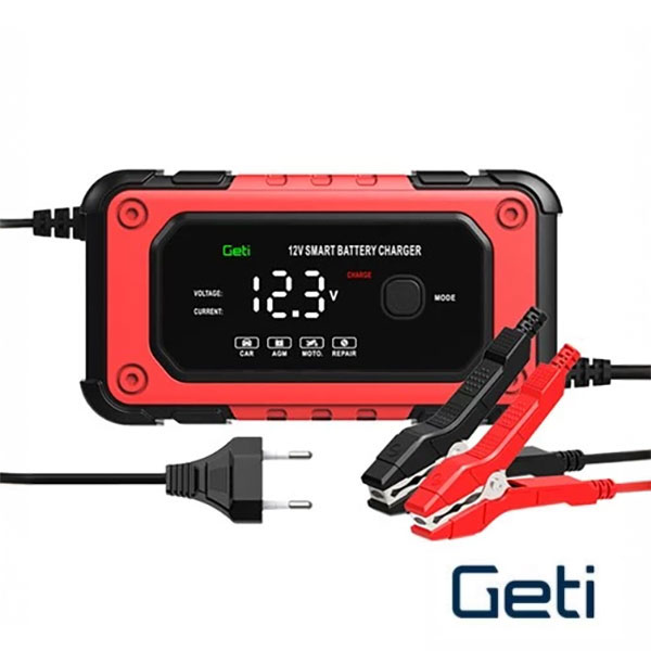 Caricabatterie automatico intelligente per batterie 12V AGM, GEL, SLA, EFB, WET