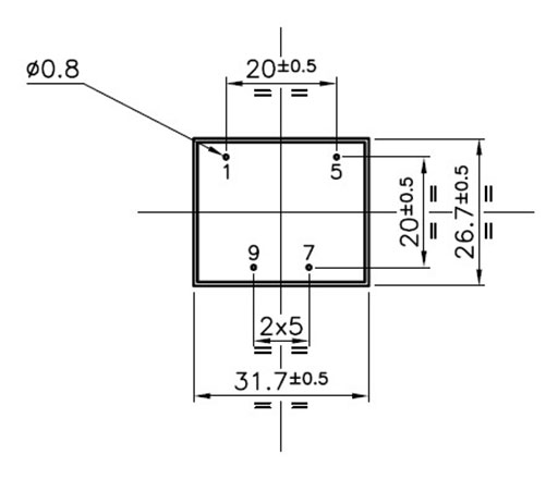 Trasformatore incapsulato per montaggio PCB