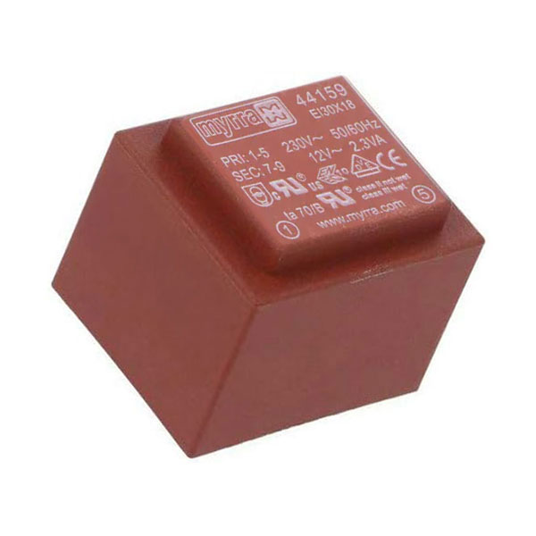 Trasformatore incapsulato 230VAC/12V - 2,3VA per montaggio su PCB