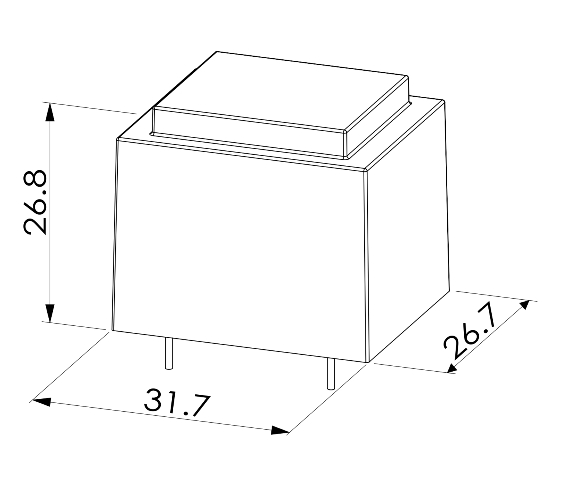 Trasformatore incapsulato per montaggio PCB